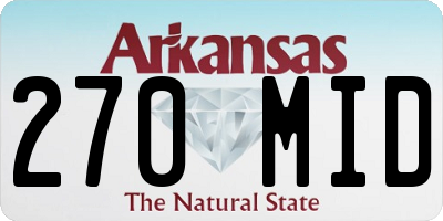 AR license plate 270MID