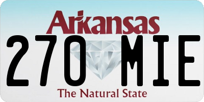 AR license plate 270MIE