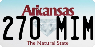 AR license plate 270MIM