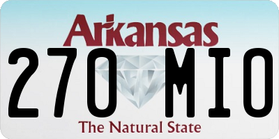 AR license plate 270MIO