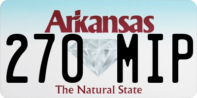 AR license plate 270MIP