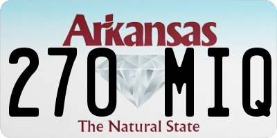 AR license plate 270MIQ