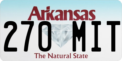 AR license plate 270MIT