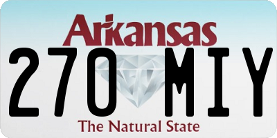 AR license plate 270MIY