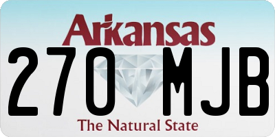 AR license plate 270MJB