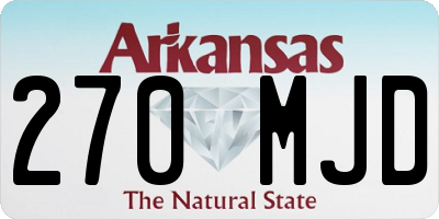 AR license plate 270MJD