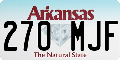 AR license plate 270MJF