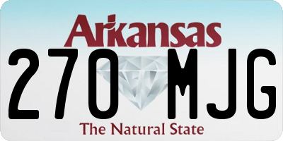 AR license plate 270MJG