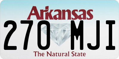 AR license plate 270MJI