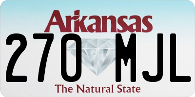 AR license plate 270MJL