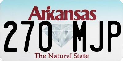 AR license plate 270MJP