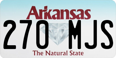 AR license plate 270MJS