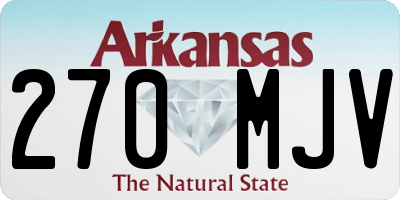 AR license plate 270MJV