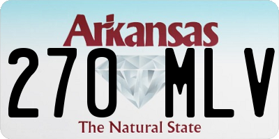 AR license plate 270MLV