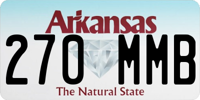 AR license plate 270MMB