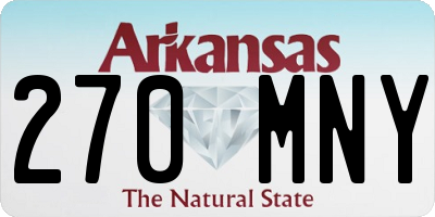 AR license plate 270MNY