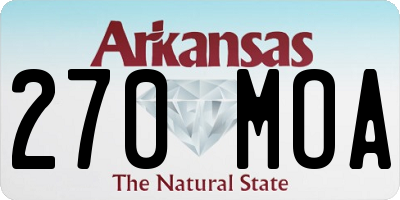 AR license plate 270MOA