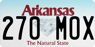 AR license plate 270MOX