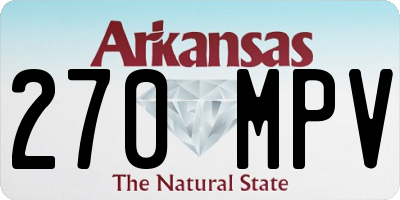 AR license plate 270MPV