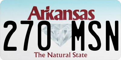 AR license plate 270MSN