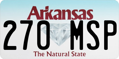 AR license plate 270MSP