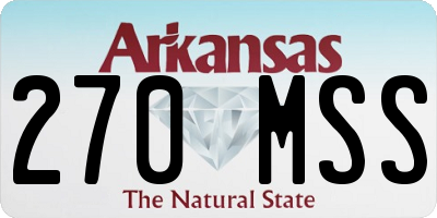 AR license plate 270MSS