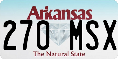 AR license plate 270MSX