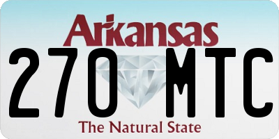 AR license plate 270MTC