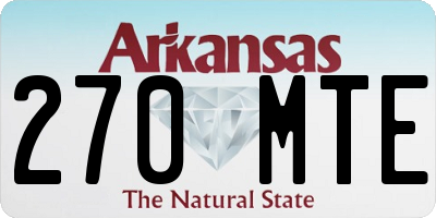 AR license plate 270MTE