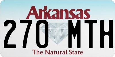 AR license plate 270MTH