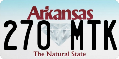 AR license plate 270MTK