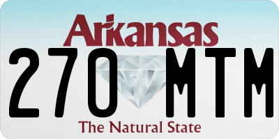 AR license plate 270MTM