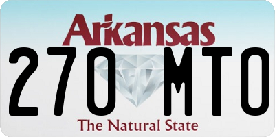AR license plate 270MTO