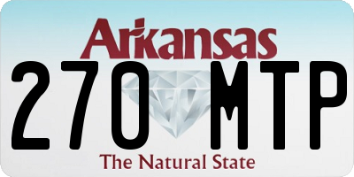 AR license plate 270MTP