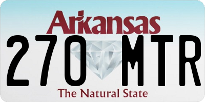 AR license plate 270MTR