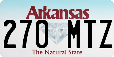 AR license plate 270MTZ