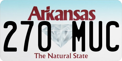 AR license plate 270MUC