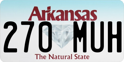 AR license plate 270MUH