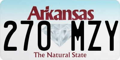 AR license plate 270MZY