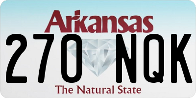 AR license plate 270NQK