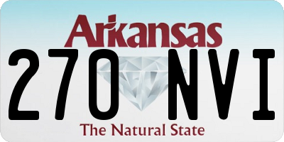AR license plate 270NVI
