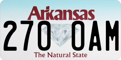 AR license plate 270OAM