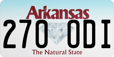 AR license plate 270ODI