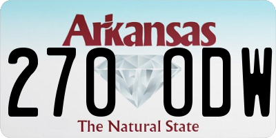 AR license plate 270ODW