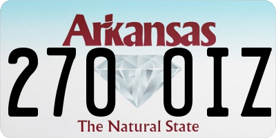 AR license plate 270OIZ