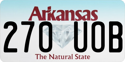 AR license plate 270UOB
