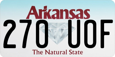 AR license plate 270UOF