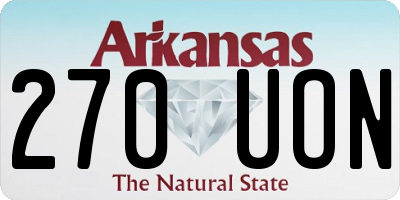 AR license plate 270UON