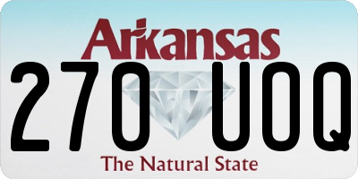 AR license plate 270UOQ