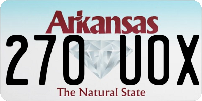 AR license plate 270UOX